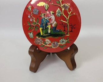 Vintage Baret Ware Red Tin