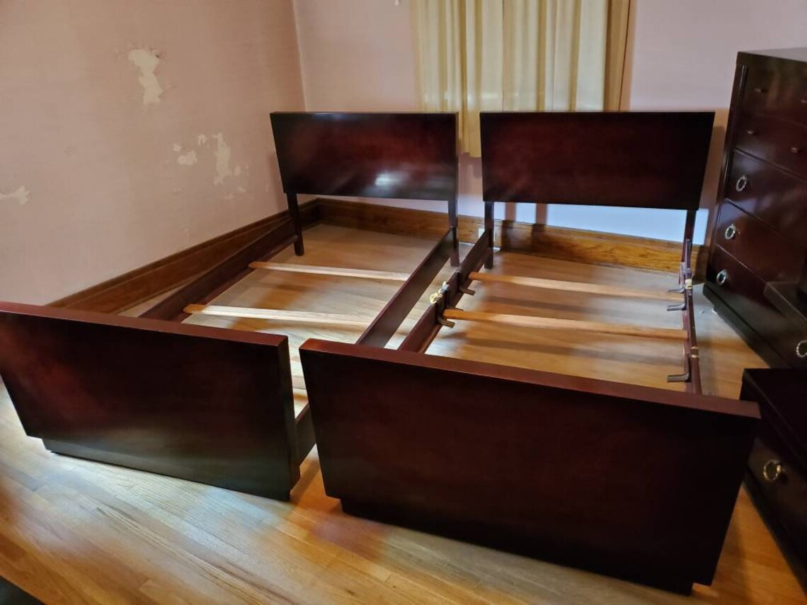 Dixie Mahogany Twin Bedroom Suite local Pickup Only Etsy