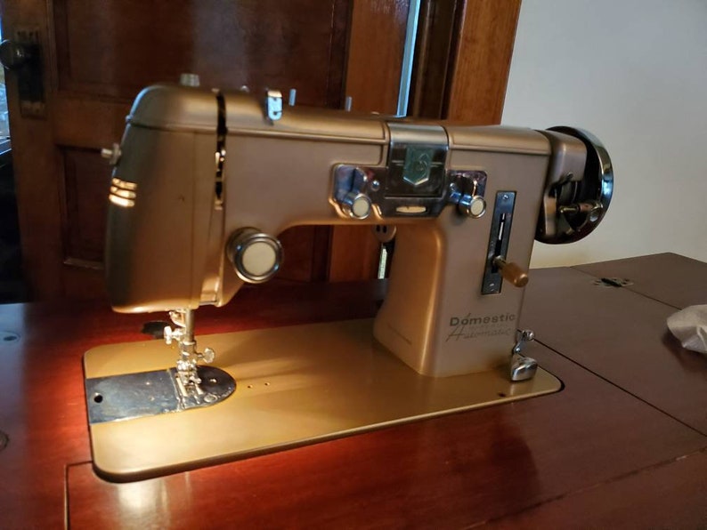 Mid Century Domestic Imperial Sewing Machine and Mahogany Etsy
