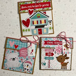 Portatarjetas de regalo de Navidad • Portatarjetas de regalo • Relleno de calcetines • Sobres para tarjetas de regalo