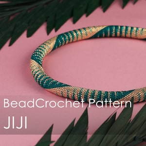 PDF Pattern for Flowers Necklace, DIY Seed Bead Crochet Art Project, Multicolour Handmade Beadwork, Rope Jewelry Beadweaving Crafter Gift