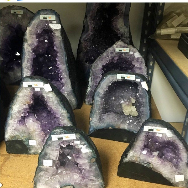 YOU Pick! Amethyst Crystal Geode cathedrals from Brazil- Best price on the market Guaranteed! AA Quality perfect size