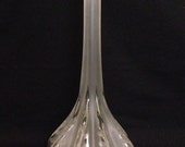 FREE SHIPPING-Magnificent-Vintage-Lalique-Claude-Long Frosted Neck-Base Has Etching On Clear And Frosted Glass-13 1 2 quot -Vase