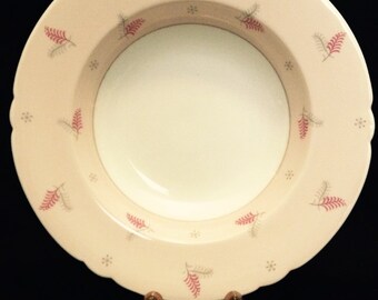 FREE SHIPPING-Shelley-Pattern Lyric-Made England-Fine Bone China-8"-Rimmed-Soup Bowl