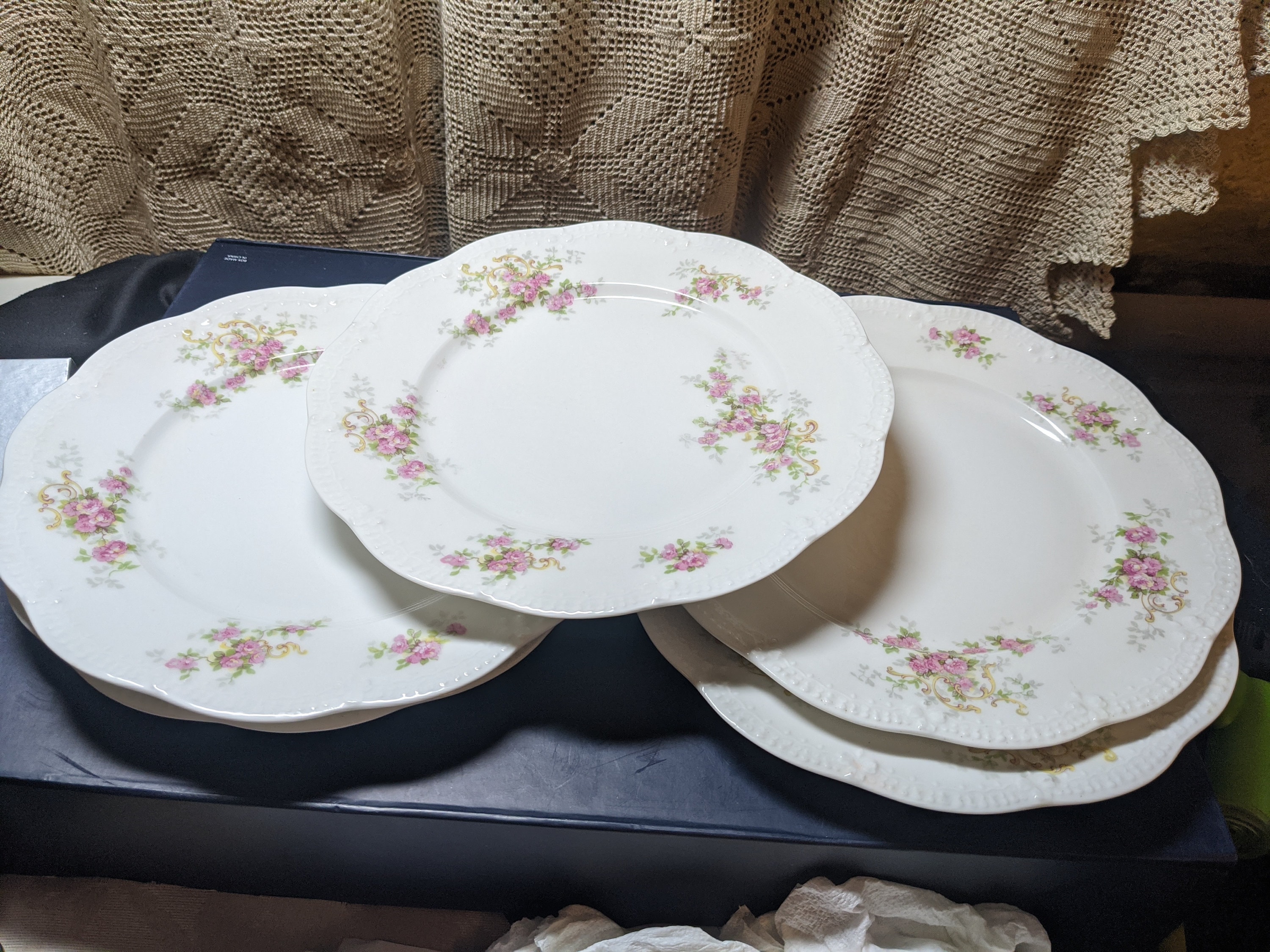 FREE SHIPPING- Set of 5- Tressemanes & Vogt Limoges Century 9-5/8