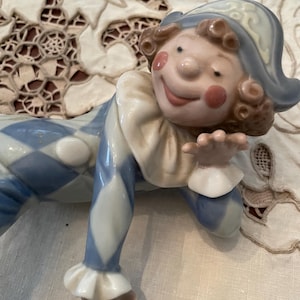 Lladro-Neglected Harlequin Clown-Shelf Sitter #1503