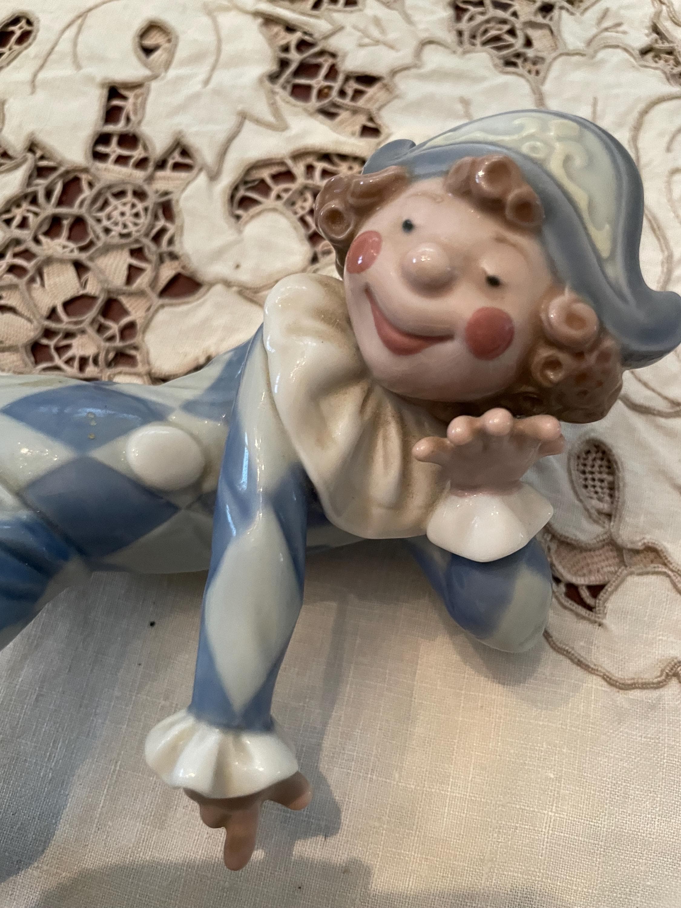 Lladro-neglected Harlequin Clown-shelf Sitter #1503 - Etsy