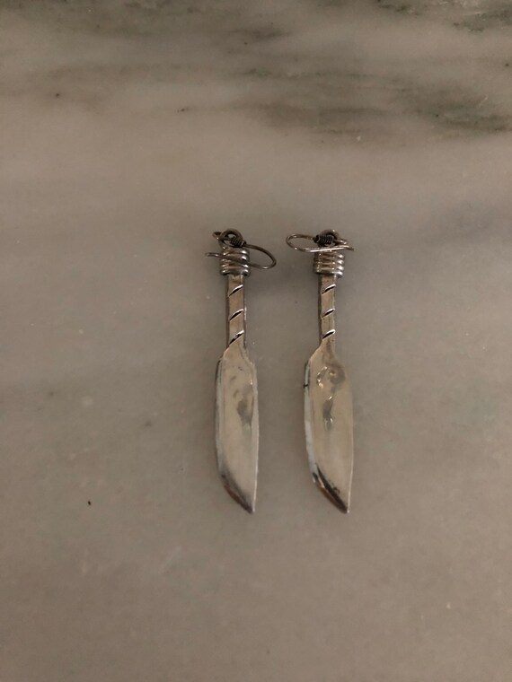 FREE SHIPPING-Sterling Mexican Silver-Dagger-Knif… - image 2