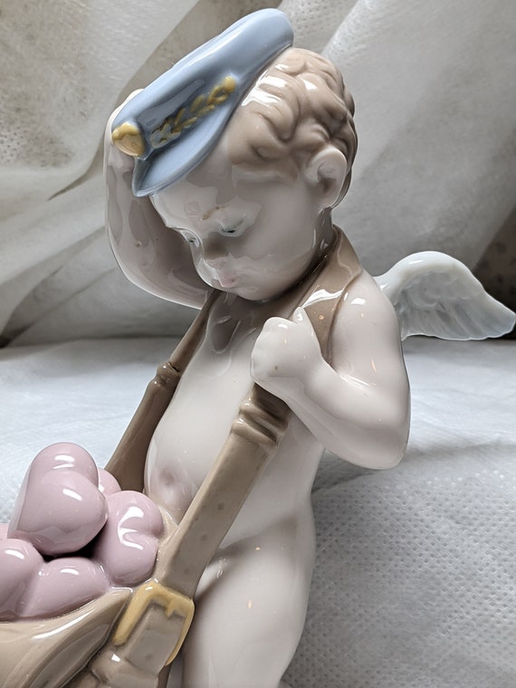 FREE SHIPPING- Vintage Lladro Porcelain Figurine- Cupid 