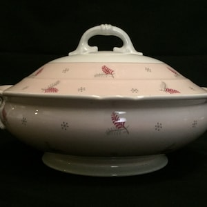 FREE SHIPPING-Very Rare-Fabulous-Pink-Mid Century-Shelley-Pattern Lyric-Made England-Fine Bone China-9 12-Serving Vegetable Dish