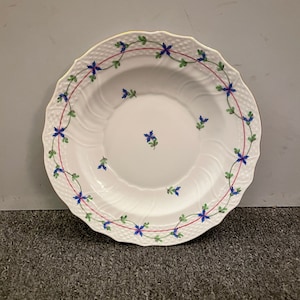 FREE SHIPPING- Herend Hungary-Blue Garland-7 Inch Salad Plate-#1518