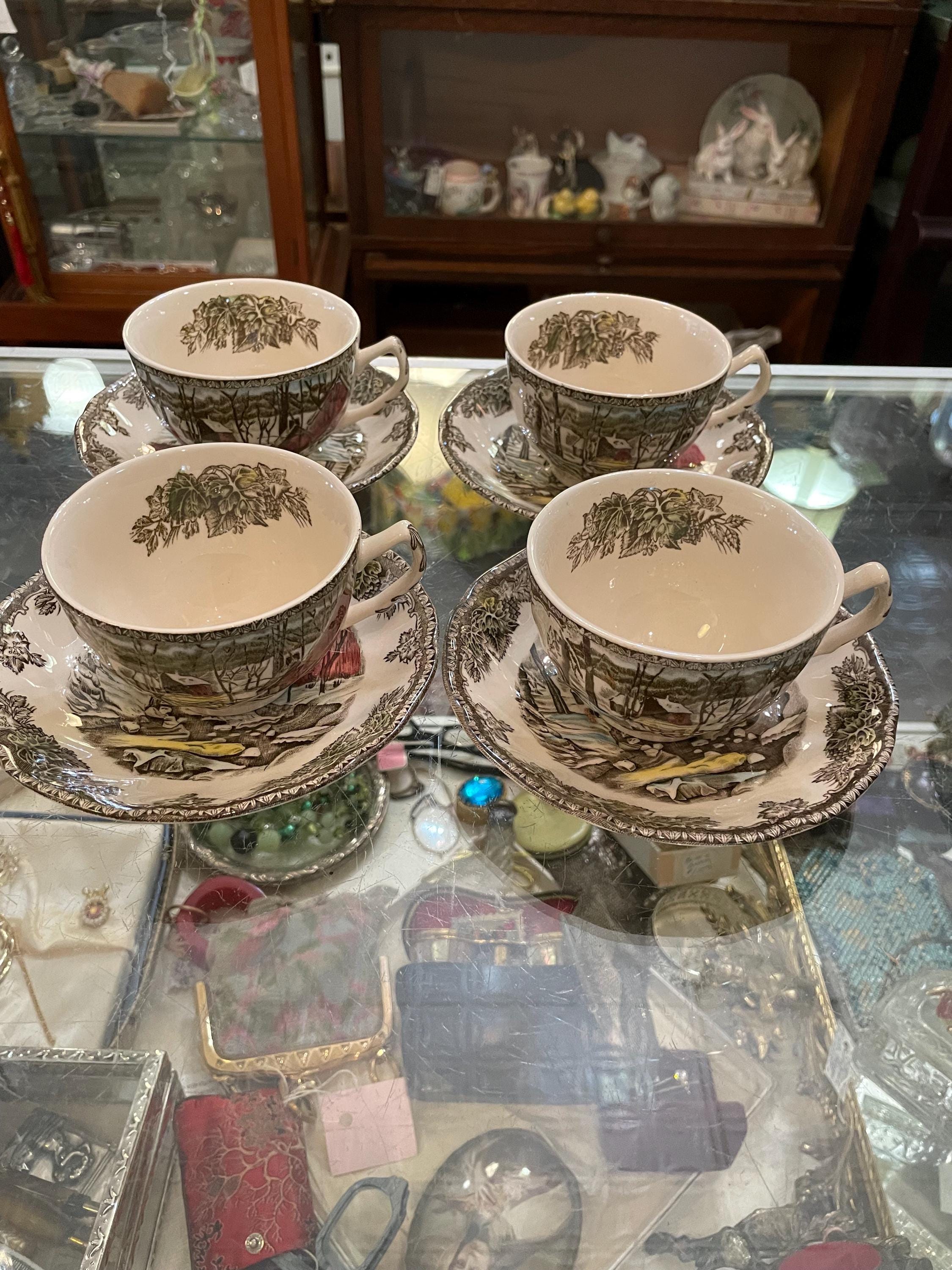 ★【アンティーク】イギリス　ジョンソンブラザーズ　コンポティエ Vintage Johnson Brothers Tea Cups - Etsy