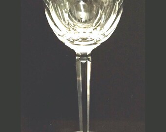 FREE SHIPPING-Elegant-Waterford-Cut Crystal-Sheila-Cut Panels-Stemmed-7 3/8&quot;-Wine Hock-Old Hallmark