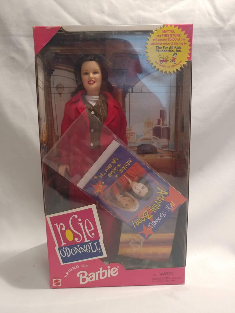FREE SHIPPING 1999 Friends of Barbie Collection. Rosie O'Donnell Doll. Mattel 22016. New in Box. Never Opened image 2