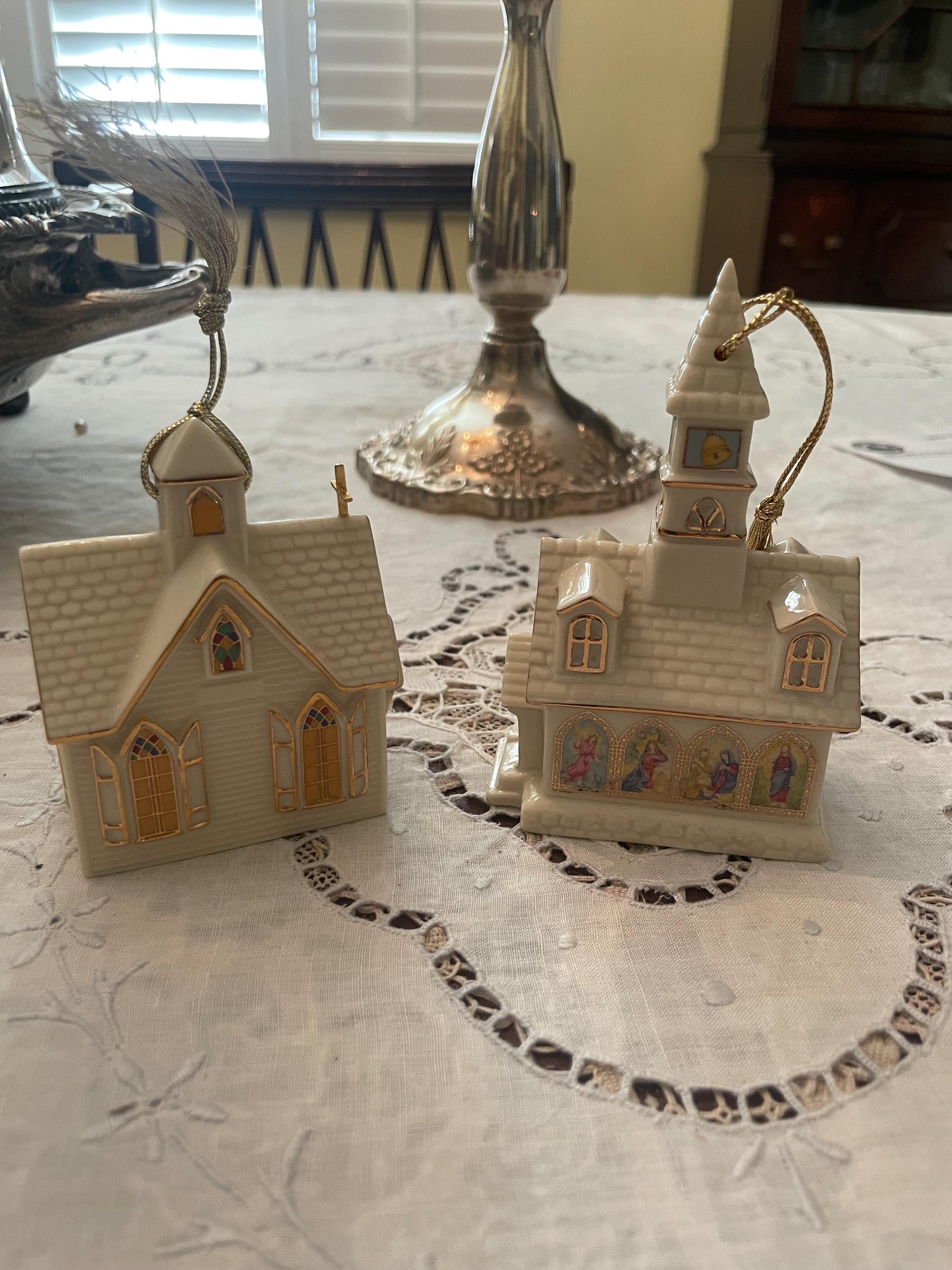 FREE Shipping-pair of Lenox-churches Around the World  display picture 1