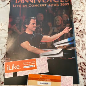23c ★y イ・ジュンギ 2009 FAN EVENT & CONCERT YANNI Voices-live in Concert Tour 2009 Souvenir Book and Tickets