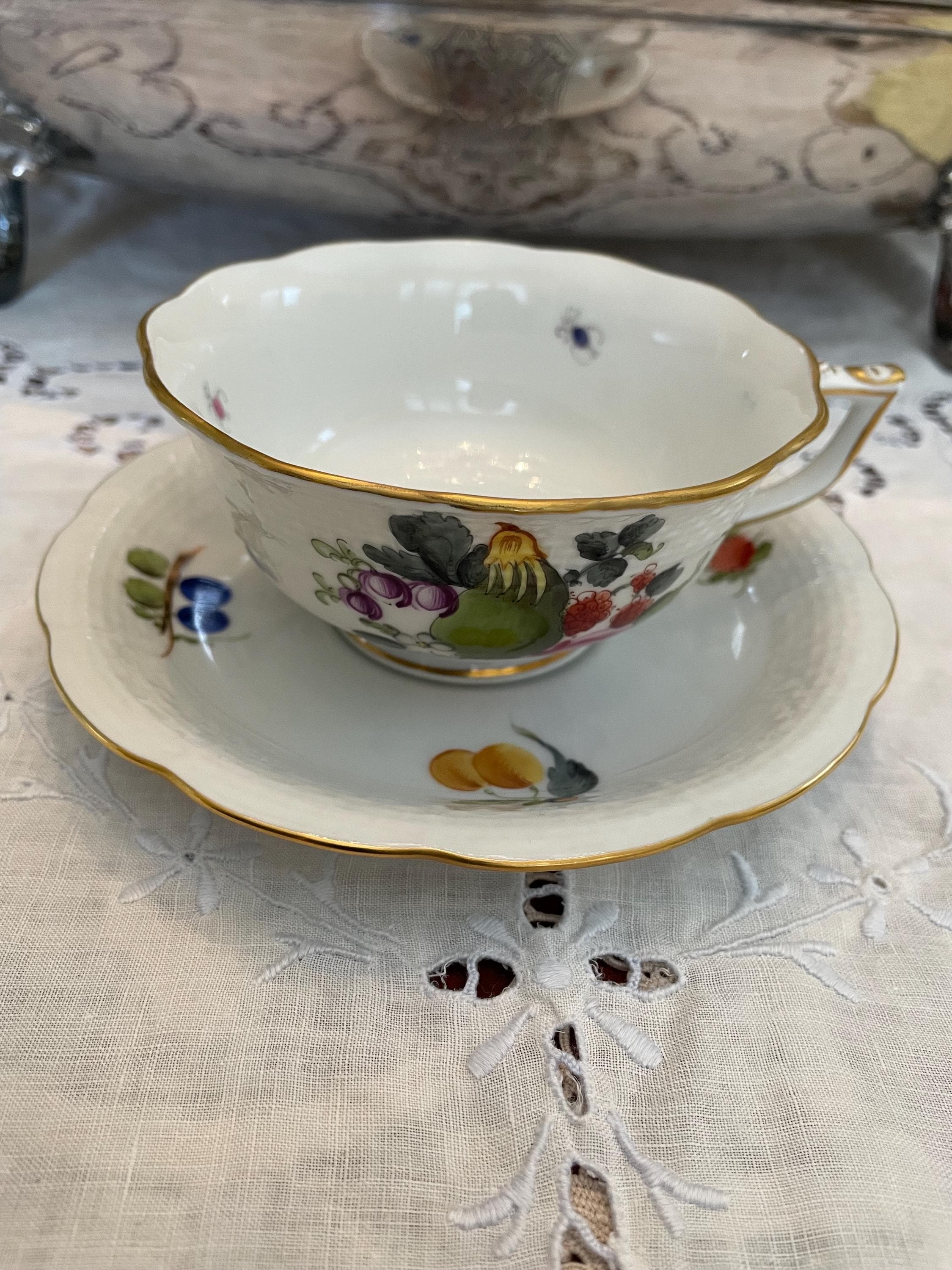 Herend Porcelain Fruits and Flowers - Etsy
