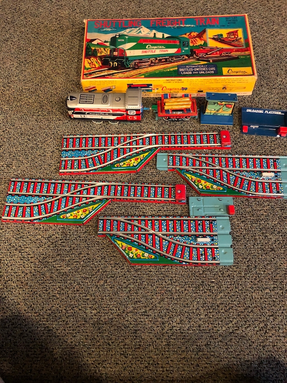 FREE Shipping-1950s Cragstan-shuttling Freight Train- - Etsy