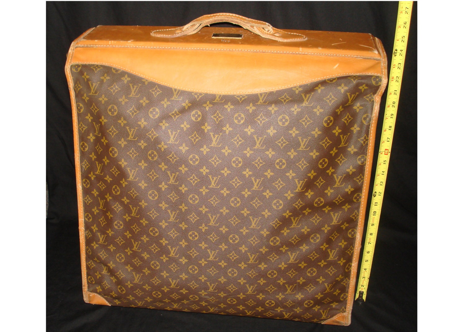 FREE SHIPPING-Authentic-Vintage-Louis VUITTON-Extra Large-Garment-Luggage-Suitcase-Bag
