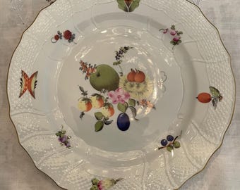 FREE Shipping-herend Hungary-fruits and Flowers 10.25” Dinner