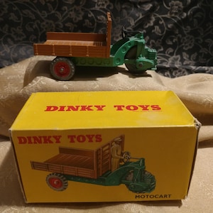 FREE SHIPPING- Vintage Dinky Toys by Meccano. Original Box- # 342- Motocart- Farm Tractor-  Missing the Driver.