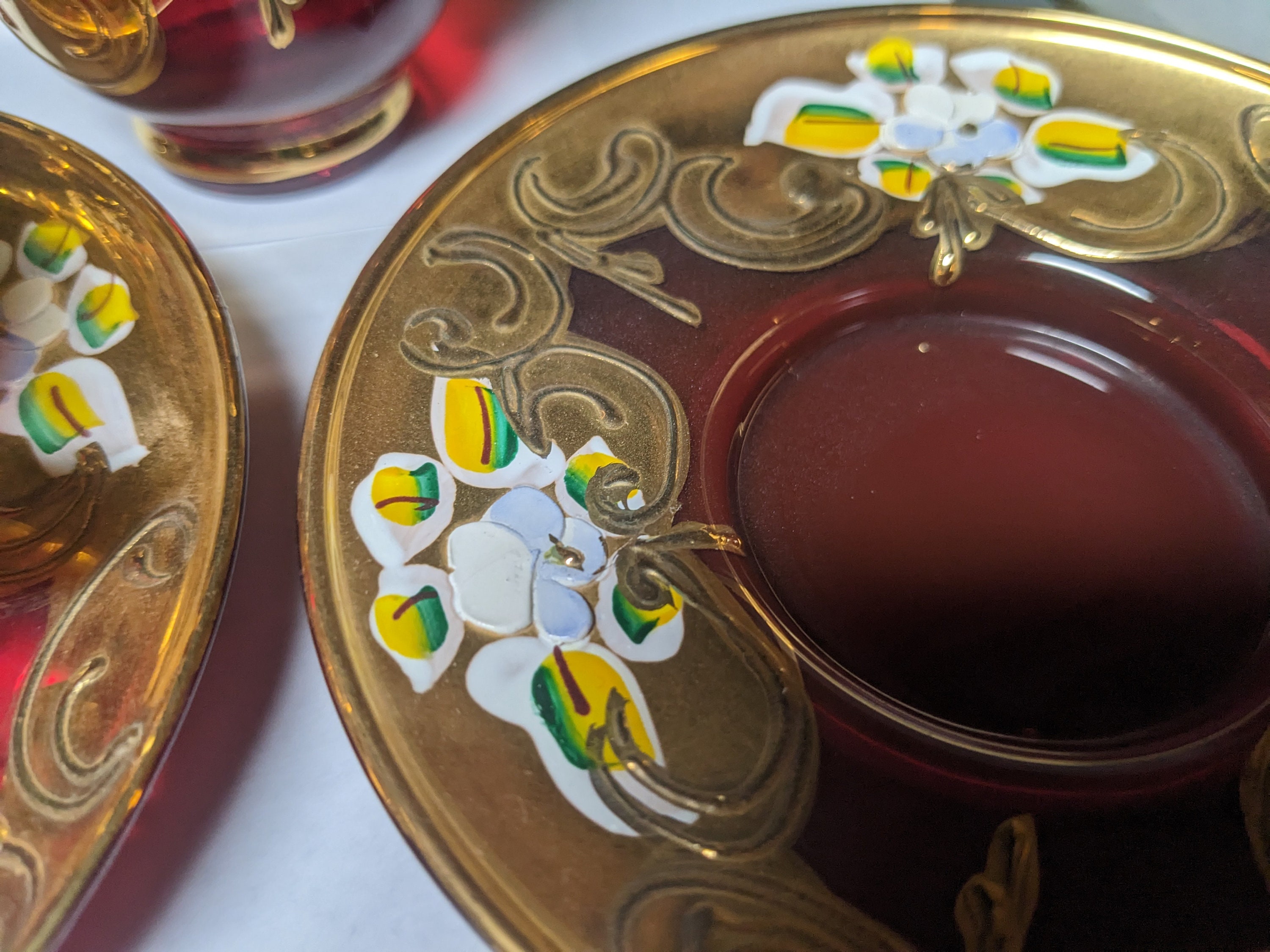 FREE SHIPPING- 15 Piece Set - Vintage Murano Venezia