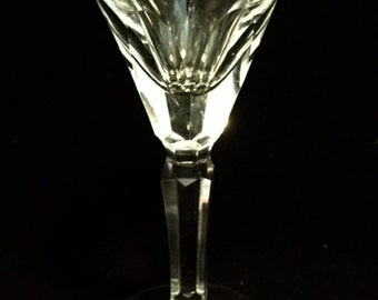 FREE SHIPPING-Elegant-Waterford-Cut Crystal-Sheila-Cut Panels-Stemmed-3 7/8&quot;-Liqueur Cordial Glass-Old Hallmark