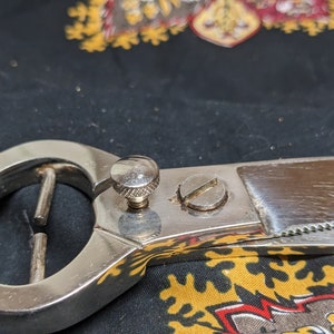 FREE SHIPPING- Vintage Poultry Shears with Stainless Steel Blades and Sterling Silver Handles. by International Silver