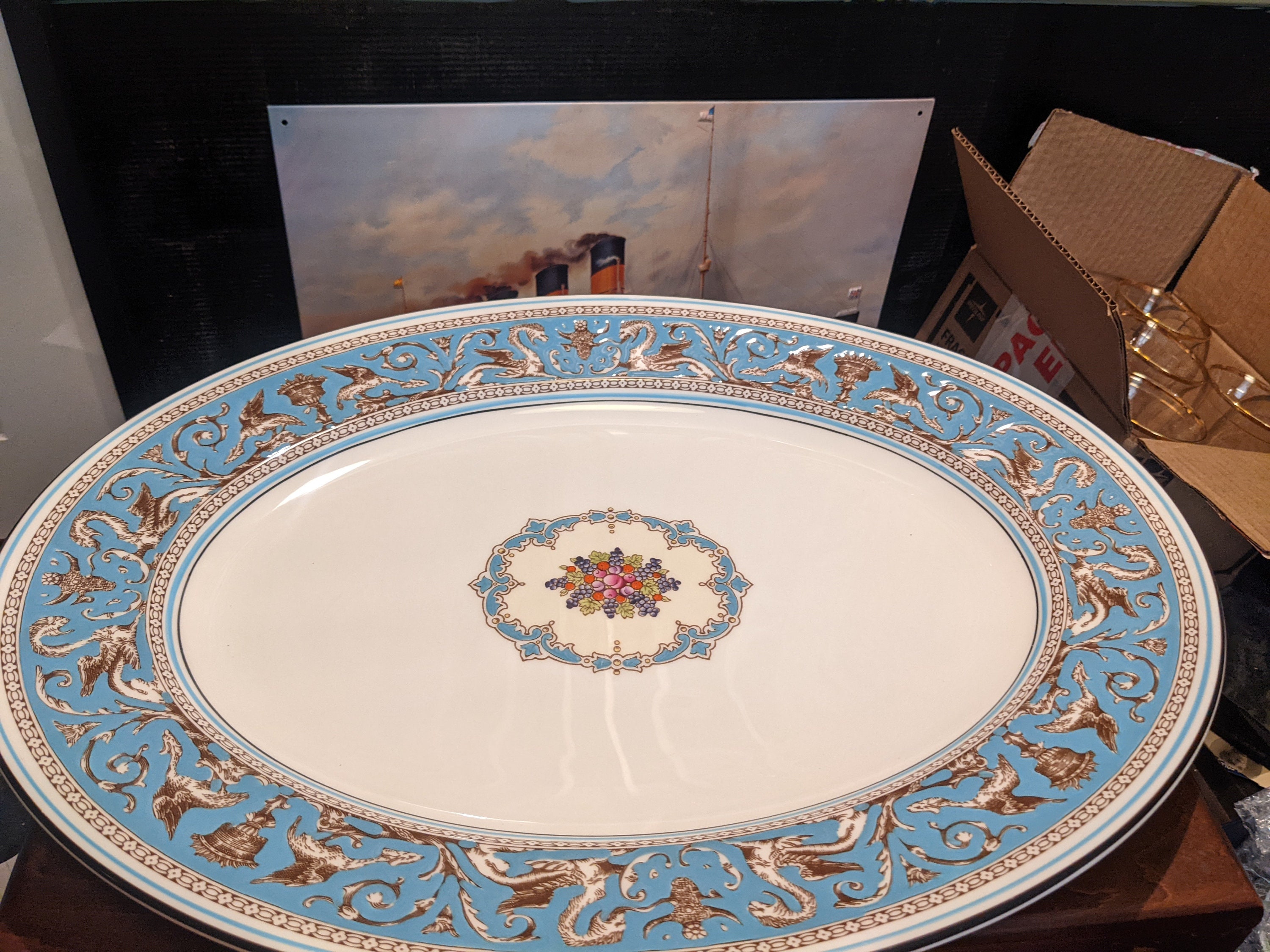 Wedgewood Turquoise Florentine - Etsy