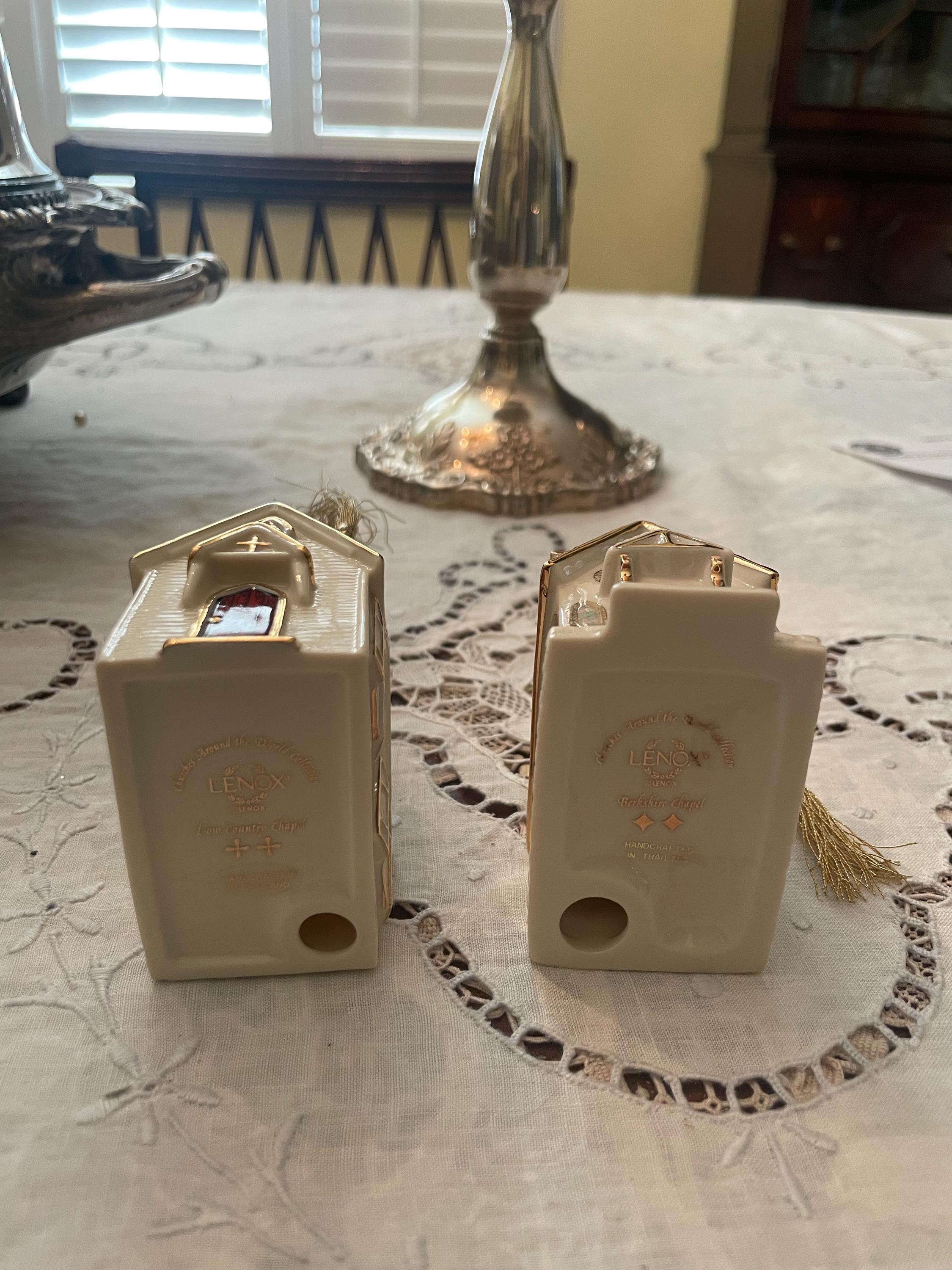 FREE Shipping-pair of Lenox-churches Around the World  display picture 1