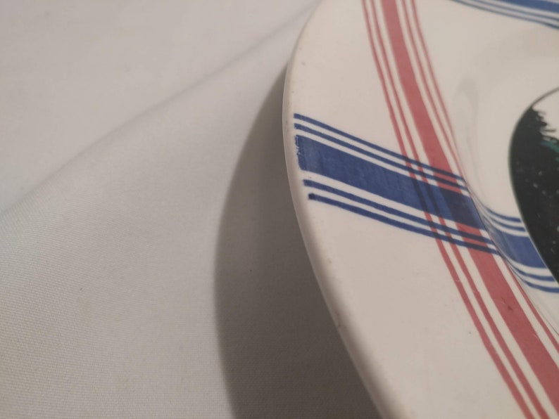Cambo Chop Plate French Depose Ramuntcho Faienceries de Sarreguemines. FREE SHIPPING