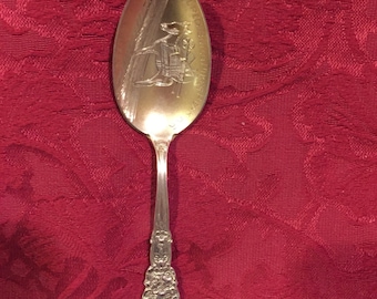 FREE SHIPPING-Pikes Peak-Sterling Silver-Anyique-Sovenier Spoon-