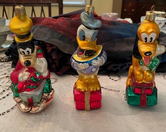 Vintage Christopher Radko Disney Blown Glass Christmas Ornament