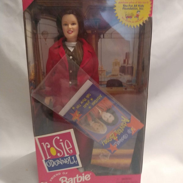 FREE SHIPPING- 1999 Friends of Barbie Collection. Rosie O'Donnell Doll. Mattel # 22016. New in Box. Never Opened