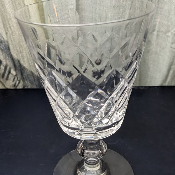 FREE SHIPPING- Vintage Maryland Water Glass by Heisey. Stem # 5024, Cut # 964. Discontinued Pattern. 1941 - 1957. See Below!