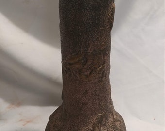 FREE SHIPPING- Tooth & Co. Delhi Ware Art Pottery. England Raised Dragon Vase. 12" Tall x 4" Diameter