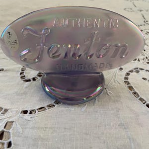FREE SHIPPING-Fenton Dealer Display Logo Sign-Lavender/Violet Iridescence
