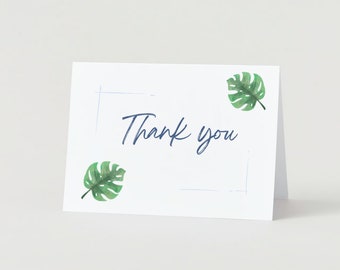 Monstera Thank You Card I Thank You Card