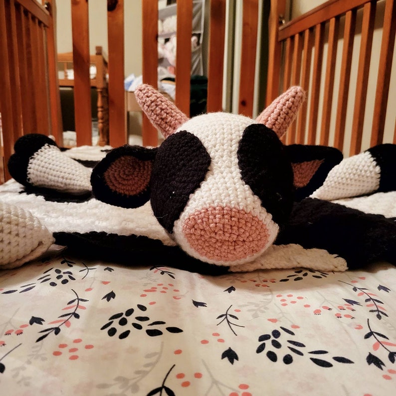 Cow Baby Blanket Stuffed Animal 3 in 1 Etsy
