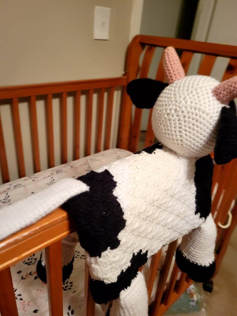 Cow Baby Blanket Stuffed Animal 3 in 1 Etsy