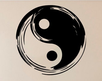 Yin Yang Vinyl Decal Yin Yang Wall Sticker Original Stickers Wall Vinyl Decor /10gnt/