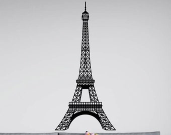 Eiffel Tower Wall Decal Vinyl Sticker Europe France Home French City Paris Sign Art Living Room Bedroom Travel Tour Decor Poster Print 1hmy