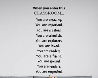 In This Classroom Wall Sticker Class Room Rules Study Education Quotes Vinyl Decal Science Learn Print Art School Decor Sign Poster 3ez