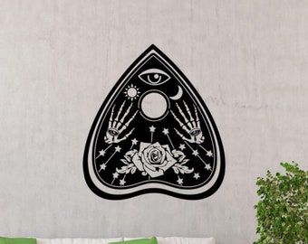 Ouija Planchette Decal Wall Vinyl Sticker Spirit Board Game Decor Wall Art Sign Poster Stencil Gift Mural Quote 2233