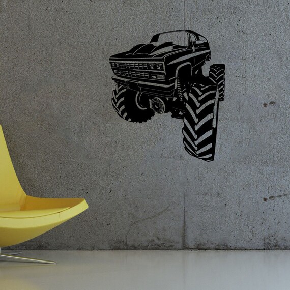 Bigfoot Extreme Car Interior Sticker Crushing Monster Truck Etsy