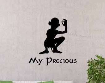My Precious Gollum muurtattoo vinyl sticker teken tovenaar Fellowship of the Ring decor kunst aan de muur cadeau poster stencil deur autoraam muurschildering 4090