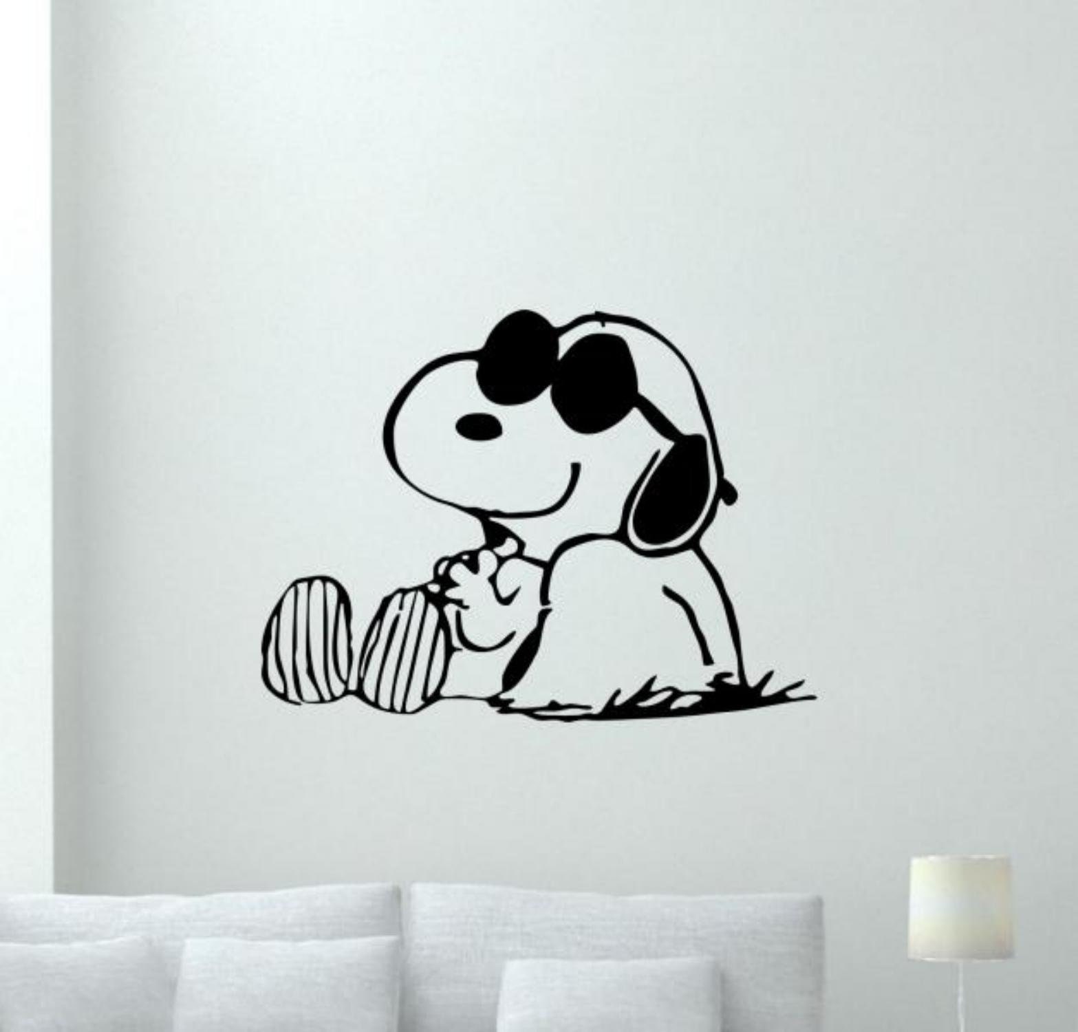 Snoopy Professional Baseball Indoor/Outdoor Waterproof Vinyl Decal