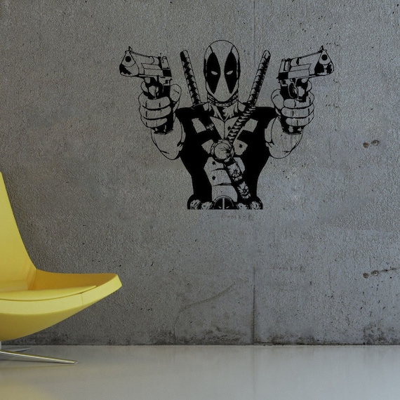 Deadpool Agujero en La Pared _ Mural _ Arte _ Vinilo _ Sticker _ Pegatina _ Deadpool Agujero en La Pared _ Mural _ Arte _ Vinilo _ Sticker _ Pegatina _