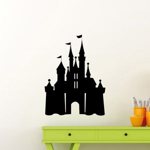 Castle Wall Decal Vinyl Sticker Magic Kingdom Wall Art Cartoon Wall Decor Fairytale Decoration Kids Room Poster Children Mural Gift 3dxz