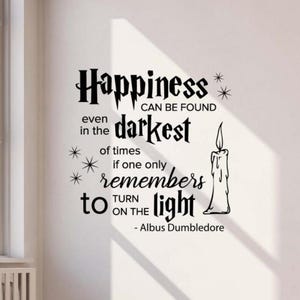 Happiness Can Be Found Wall Decal Vinyl Sticker Sign Decor Wall Art Gift Kids Room Nursery Poster Stencil Door Car Window Mural 4121
